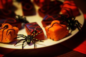 Halloween chocolates and goodies.